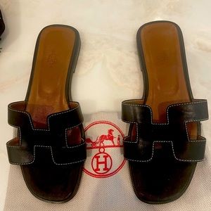 Black Sandals Size 37 with bag